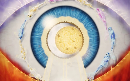Cosmic Eye procedural iris render